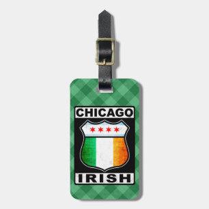 Para Maletas Etiqueta de equipaje americano irlandés de Chicago