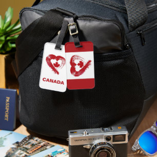 Para Maletas Etiqueta de equipaje Amor Canadá