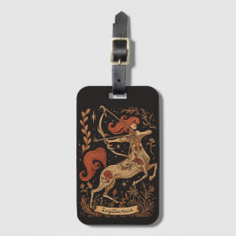 Para Maletas Etiqueta de equipaje Arte zodiaco celestial sagita