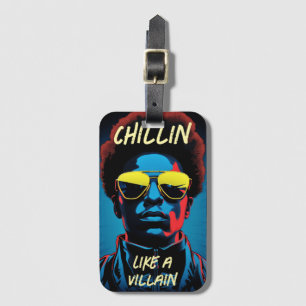 Para Maletas Etiqueta de equipaje Chillin Like a Villain