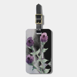 Para Maletas Etiqueta de equipaje color de agua morado Rosa