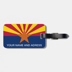 Para Maletas Etiqueta de equipaje con bandera de Arizona, Estad