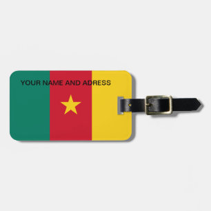 Para Maletas Etiqueta de equipaje con bandera de Camerún