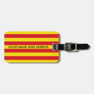 Para Maletas Etiqueta de equipaje con bandera de Cataluña