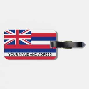 Para Maletas Etiqueta de equipaje con bandera de Hawai, Estados