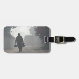 Para Maletas Etiqueta de equipaje con correa de cuero