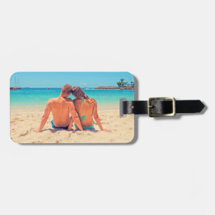 Para Maletas Etiqueta de equipaje con foto personalizada regalo