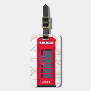 Para Maletas Etiqueta de equipaje con mapa del metro de Londres