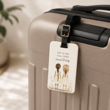 Etiqueta de equipaje con nombre personalizado de M