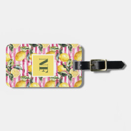 Para Maletas Etiqueta de Equipaje con Patrón de Limón Personali