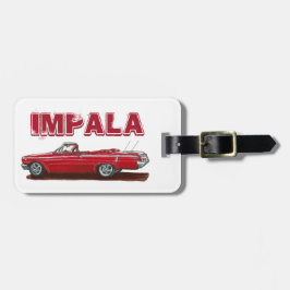 Para Maletas Etiqueta de equipaje convertible de Impala roja cl