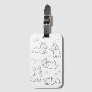 Para Maletas Etiqueta de Equipaje Corgi Etiqueta de Viaje de Pe