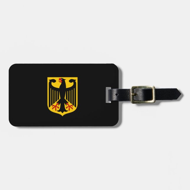 Para Maletas Etiqueta de equipaje de Alemania (Frente Horizontal)