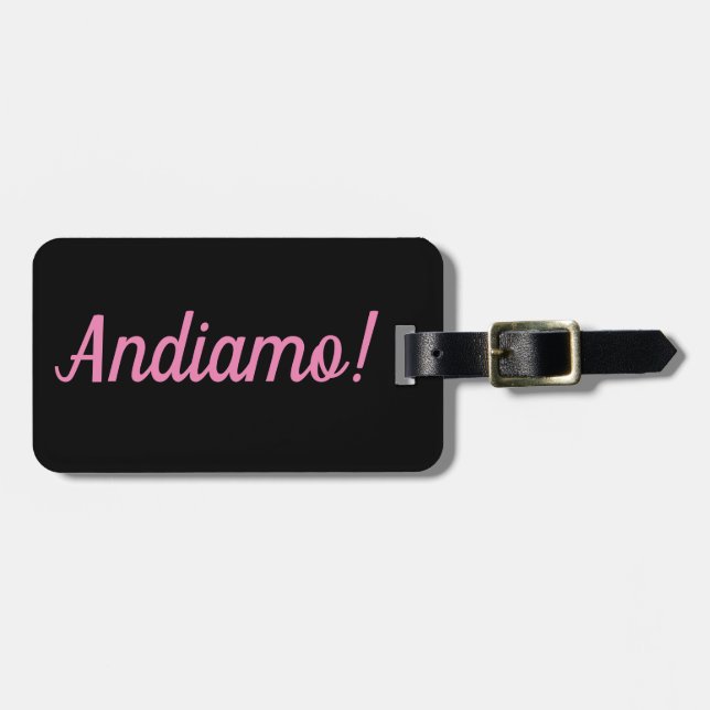 Para Maletas Etiqueta de equipaje de Andiamo (Frente Horizontal)