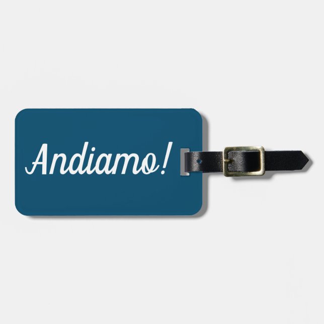 Para Maletas Etiqueta de equipaje de Andiamo (Frente Horizontal)
