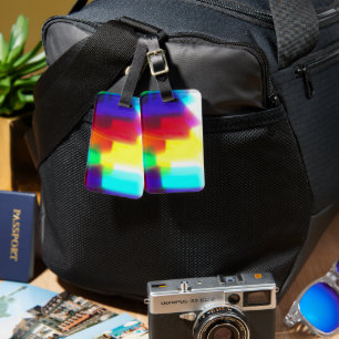 Para Maletas Etiqueta de equipaje de arco iris primario de Popa