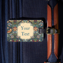 Para Maletas Etiqueta de equipaje de arte William Morris Strawb