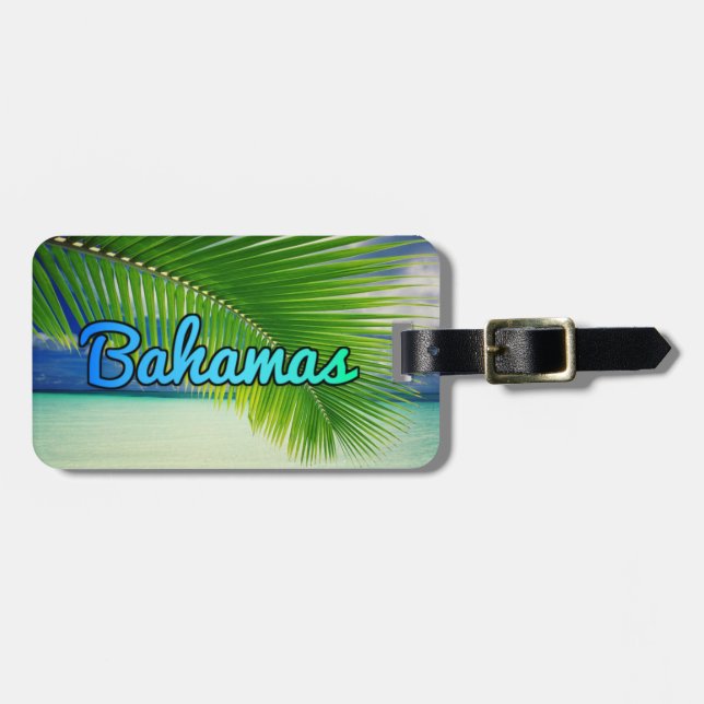 Para Maletas Etiqueta de equipaje de Bahamas (Frente Horizontal)