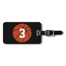 Etiqueta de equipaje de baloncesto de personalizab