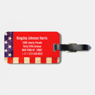 Para Maletas Etiqueta de equipaje de bandera de Estados Unidos 
