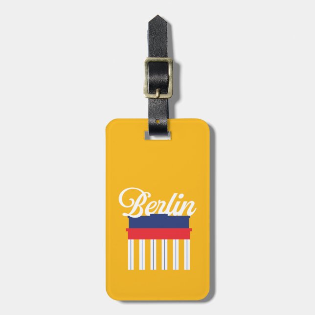 Para Maletas Etiqueta de equipaje de Berlín (Frente Vertical)