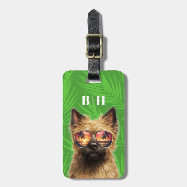 Para Maletas Etiqueta de equipaje de Cairn Terrier (Frente Vertical)