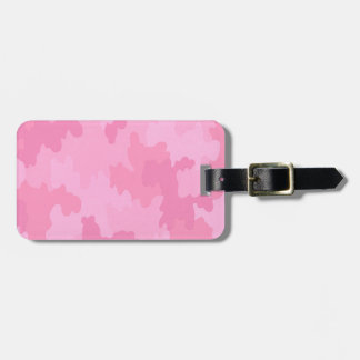 Para Maletas Etiqueta de equipaje de camuflaje rosa personaliza