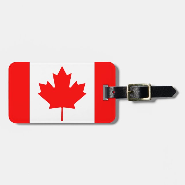 Para Maletas Etiqueta de equipaje de Canadá (Frente Horizontal)