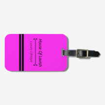 Etiqueta De Equipaje De Casa De Diseño Rosa Calien