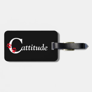 Para Maletas Etiqueta de equipaje de Cattitude Paws Kitty