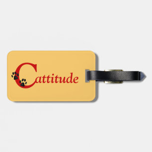 Para Maletas Etiqueta de equipaje de Cattitude Paws Kitty