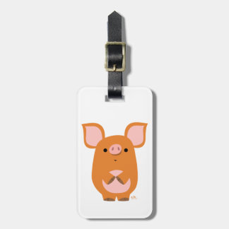 Para Maletas Etiqueta de equipaje de cerdo de Personalizado tím