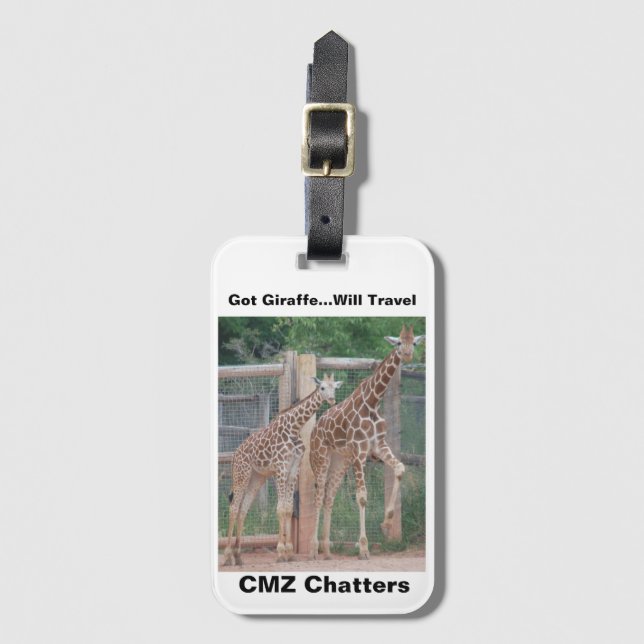 Para Maletas Etiqueta de equipaje de charla CMZ (Anverso vertical)