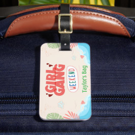 Para Maletas ETIQUETA DE EQUIPAJE DE CHICA GANG (Personalizada)