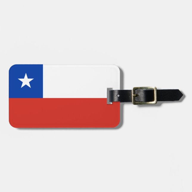 Para Maletas Etiqueta de equipaje de Chile (Frente Horizontal)