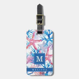 Para Maletas Etiqueta de equipaje de conchas marinas y playa