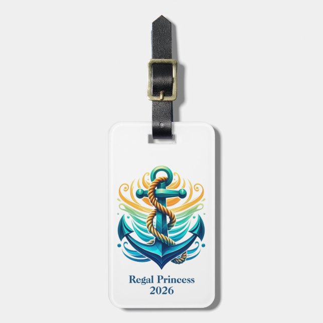 Para Maletas Etiqueta de equipaje de crucero (Frente Vertical)