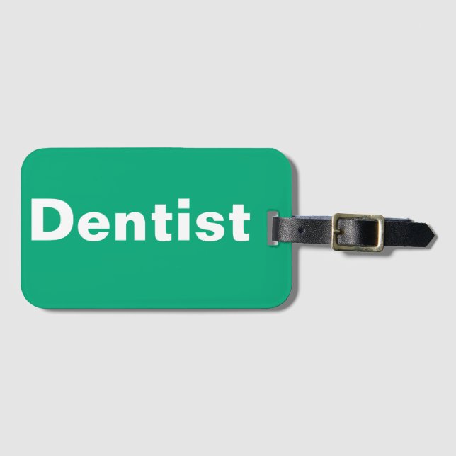 Para Maletas Etiqueta de equipaje de dentista (Anverso horizontal)