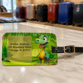 Para Maletas Etiqueta de equipaje de dinosaurio
