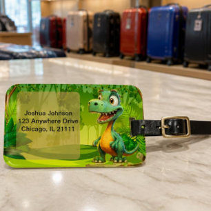 Para Maletas Etiqueta de equipaje de dinosaurio