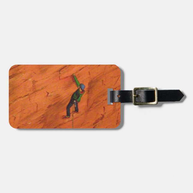Para Maletas Etiqueta de equipaje de escalada personalizable (Frente Horizontal)