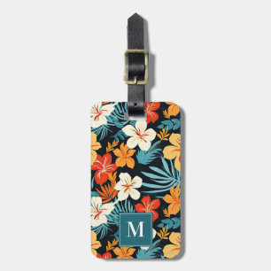 Para Maletas Etiqueta de equipaje de flores de bonito hawaiana