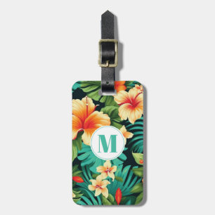 Para Maletas Etiqueta de equipaje de flores hawaianas