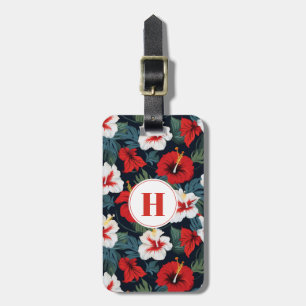 Para Maletas Etiqueta de equipaje de flores hawaianas