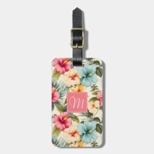 Para Maletas Etiqueta de equipaje de flores hawaianas