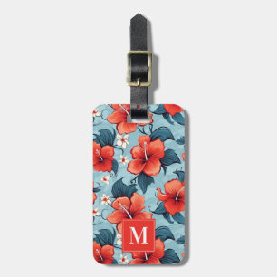 Para Maletas Etiqueta de equipaje de flores hawaianas
