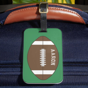 Para Maletas Etiqueta de equipaje de fútbol personalizada regal