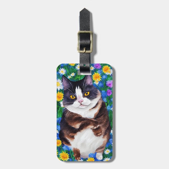 Para Maletas Etiqueta de Equipaje de Gato (Frente Vertical)