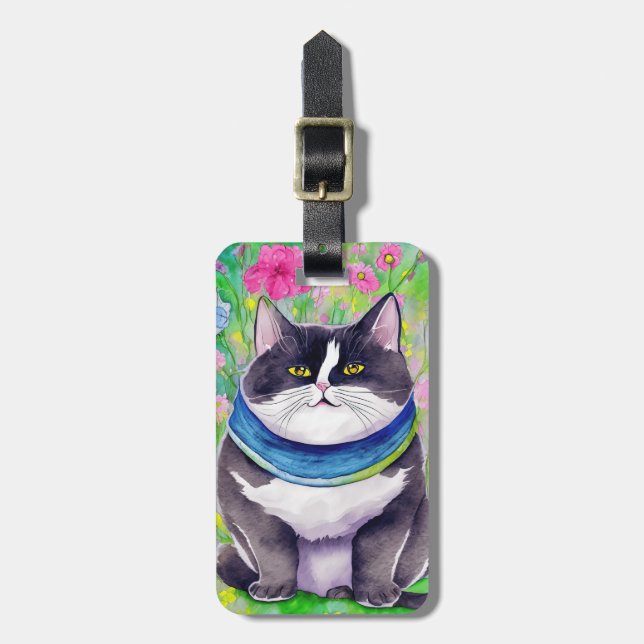 Para Maletas Etiqueta de Equipaje de Gato (Frente Vertical)