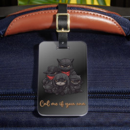 Para Maletas Etiqueta de equipaje de gato gánster | Catréame si